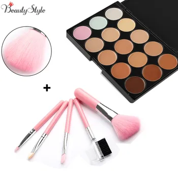Set of 15 Colors Contour Face Cream Makeup Concealer Palette + 5PCS Pink Powder Brush Make Up Cosmetic Tools Makeup Brushes Set
Set of 15 Colors Contour Face Cream Makeup Concealer Palette + 5PCS Pink Powder Brush Make Up Cosmetic Tools Makeup Brushes Set