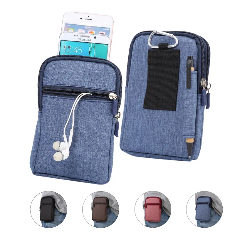 4 Colors Pen Slot Design 3 Zippers Carabiner Pockets Bag For Multi Phone Model Hook Loop Belt Pouch For Smart Phone 6.3" Below
4 Colors Pen Slot Design 3 Zippers Carabiner Pockets Bag For Multi Phone Model Hook Loop Belt Pouch For Smart Phone 6.3" Below