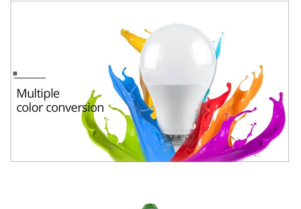 Foxanon E27 RGBW RGBWW 85-265V Led Lamps 10W LED Bulb Lamp 24Keys Remote Controller Colorful Night Light Home Lighting Decor_03
