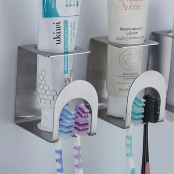 3M Sticker Stainless Steel Toothbrush Holder Wall Mount Hook Self-Adhesive Tooth Brush Organizer Bathroom Accessories
3M Sticker Stainless Steel Toothbrush Holder Wall Mount Hook Self-Adhesive Tooth Brush Organizer Bathroom Accessories