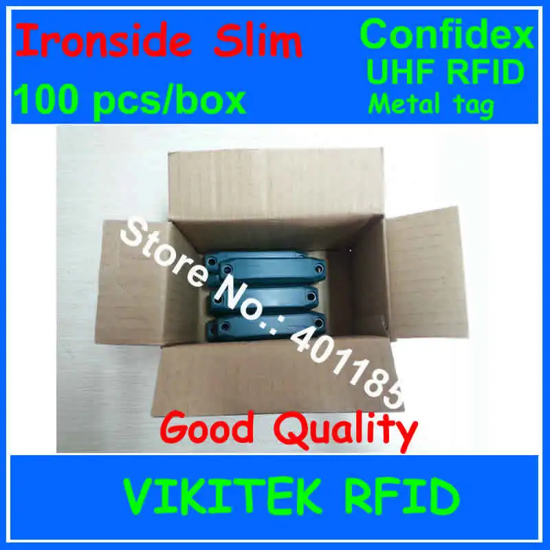 Confidex Ironside slim UHF RFID metal tag 860-940MHZ 915M 100 pcs per box EPC C1G2 ISO18000-6C for global asset tracking
Confidex Ironside slim UHF RFID metal tag 860-940MHZ 915M 100 pcs per box EPC C1G2 ISO18000-6C for global asset tracking