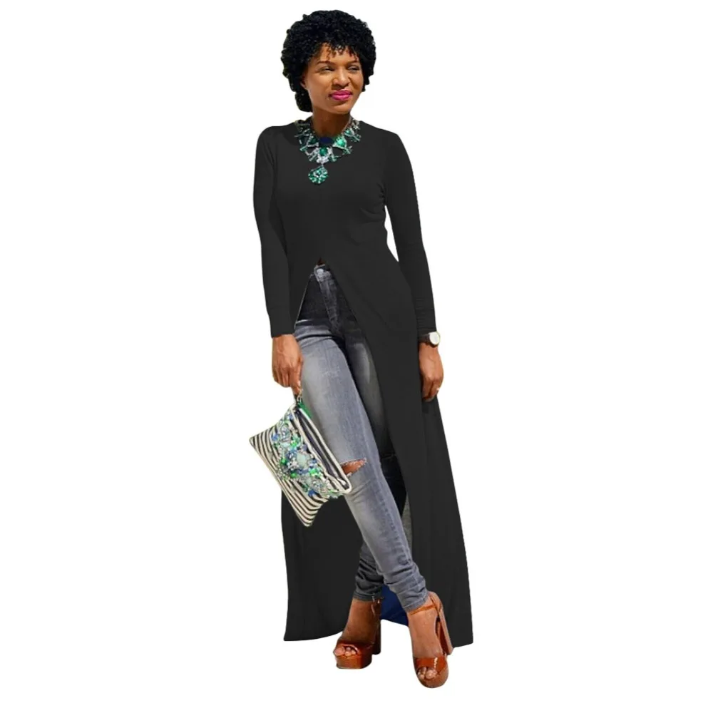 Long sleeve O-Neck High Split Women Cape 2017 spring Women Maxi Dress gray Cape Sexy Casual Loose Long Vestido le palais vintage
Long sleeve O-Neck High Split Women Cape 2017 spring Women Maxi Dress gray Cape Sexy Casual Loose Long Vestido le palais vintage