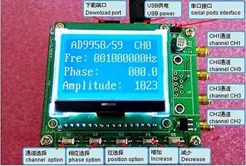 Free shipping AD9959 Multichannel DDS Module development board DDS Generator STM32F103 LCD display
Free shipping AD9959 Multichannel DDS Module development board DDS Generator STM32F103 LCD display