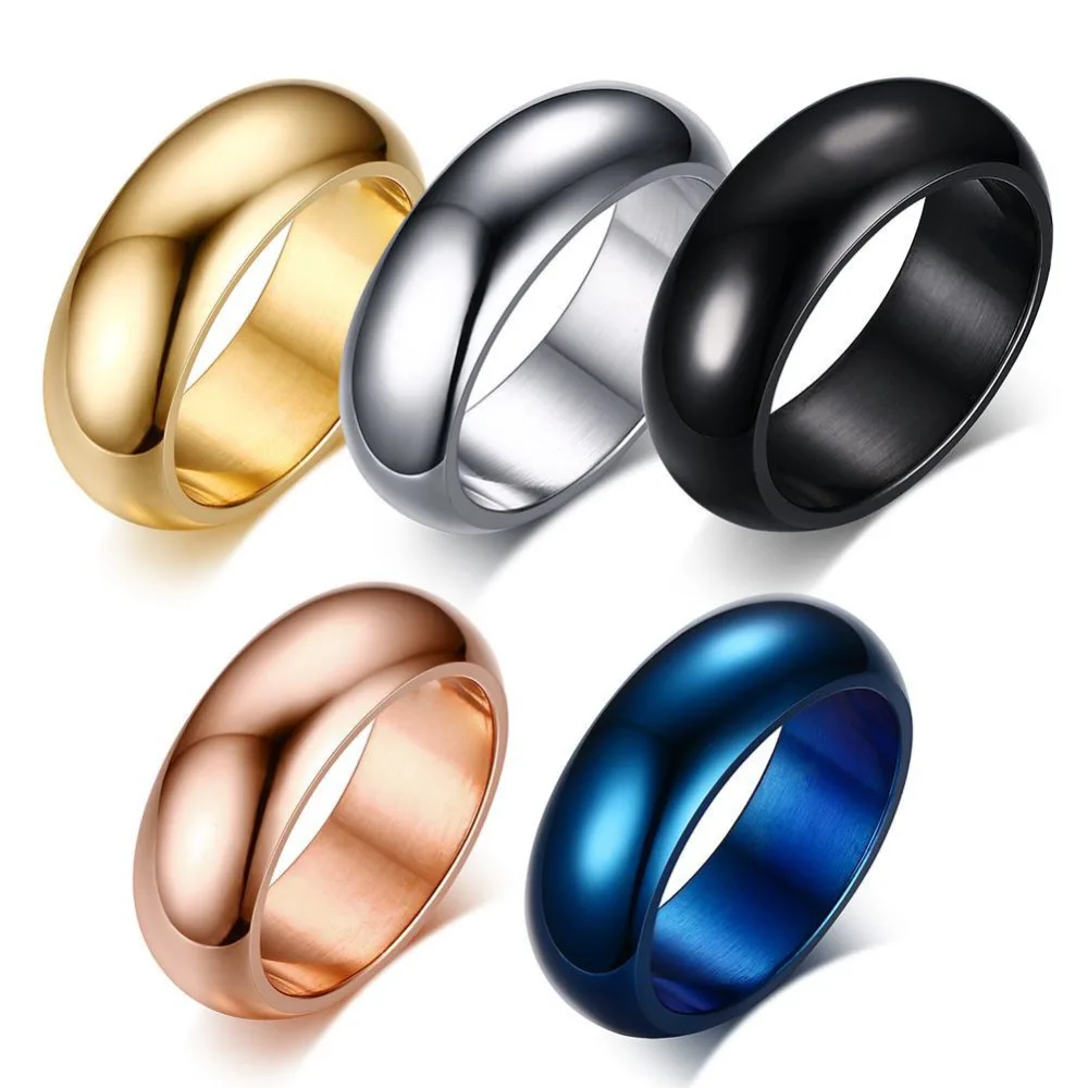 Size 6-13 Solid Stainless Steel Smooth Ring Blue/Silver/Black/Gold/Rose Gold color Wedding Band Rings Men's Jewelry
Size 6-13 Solid Stainless Steel Smooth Ring Blue/Silver/Black/Gold/Rose Gold color Wedding Band Rings Men's Jewelry