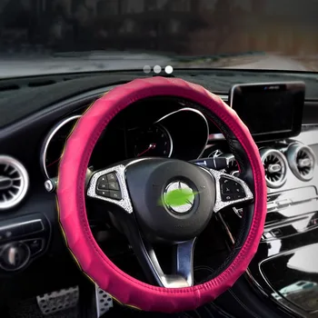 NEW Bling Scrub Car Steering Wheel Cover Massage Leather Auto Wheels Covers Case Pink Red Car Interior Accessories For Girls
NEW Bling Scrub Car Steering Wheel Cover Massage Leather Auto Wheels Covers Case Pink Red Car Interior Accessories For Girls