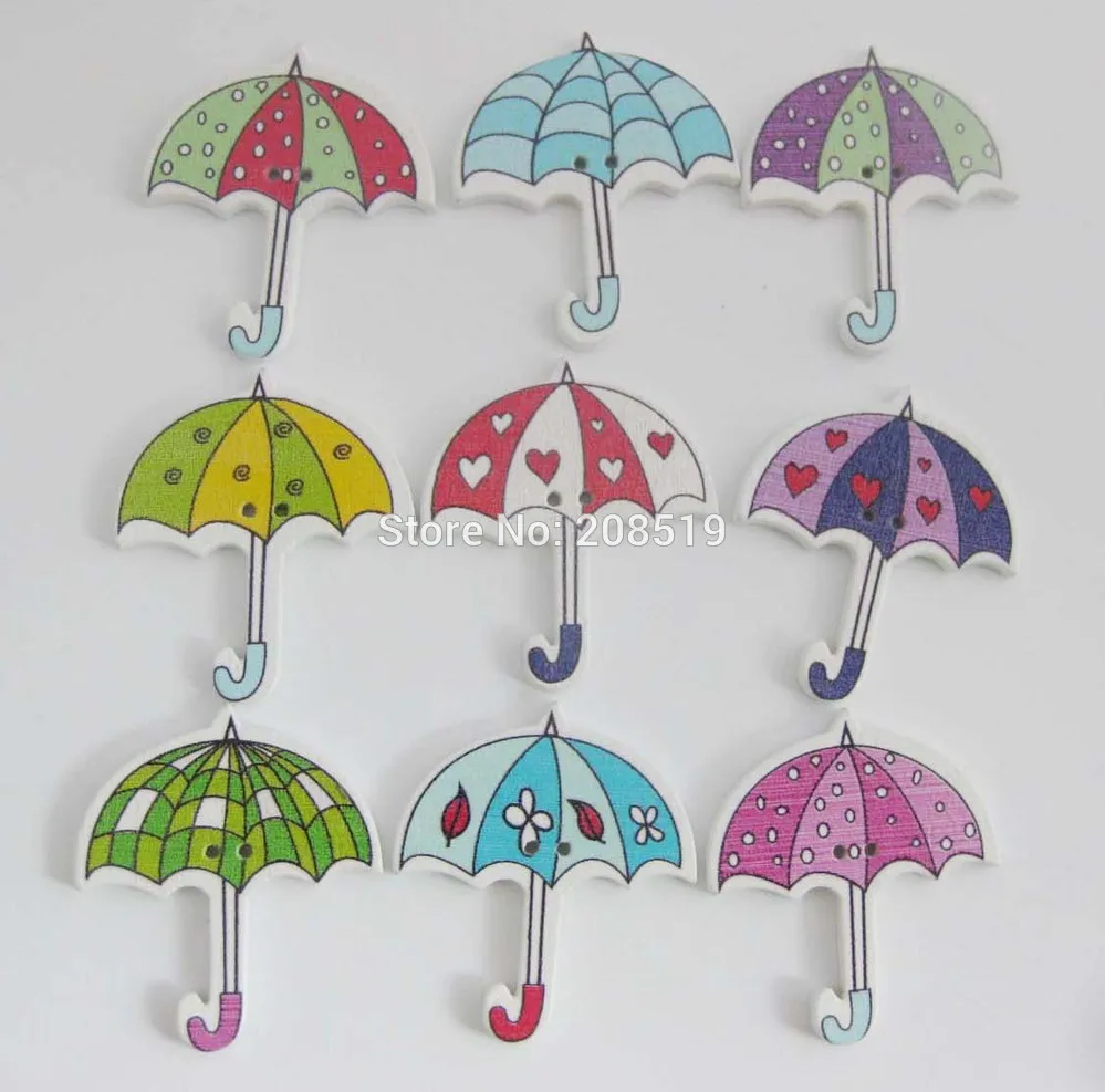 WBNWWO 35mm*31mm umbrella shape decorative button wooden 100pcs/lot kid's hand made scrapbooking sewing accessories
WBNWWO 35mm*31mm umbrella shape decorative button wooden 100pcs/lot kid's hand made scrapbooking sewing accessories