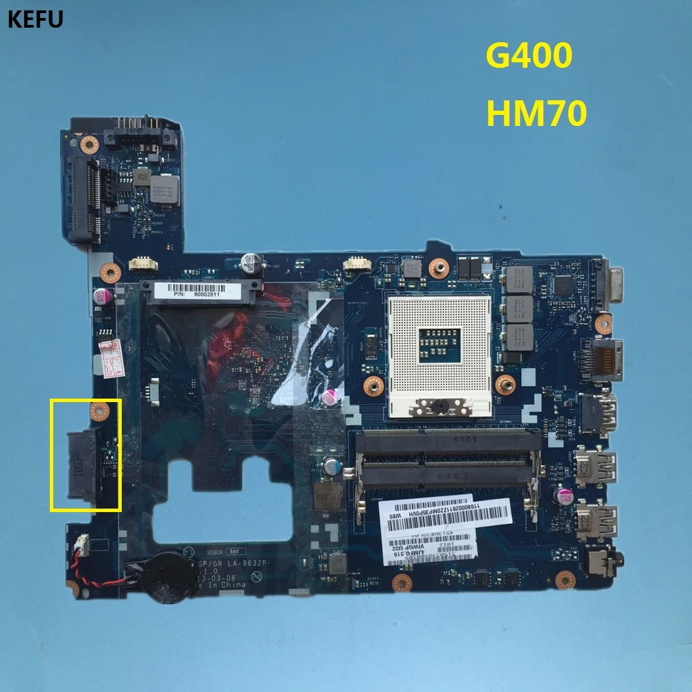 KEFU LA-9632P high quality motherboard For Lenovo G400 Notebook laptop motherboard HM70 motherboard Tested fuly
KEFU LA-9632P high quality motherboard For Lenovo G400 Notebook laptop motherboard HM70 motherboard Tested fuly