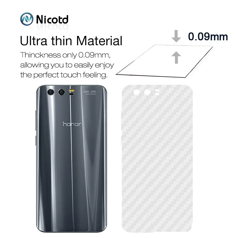 3D Carbon Fiber Back Cover Protective Film For Huawei honor 9 (5)