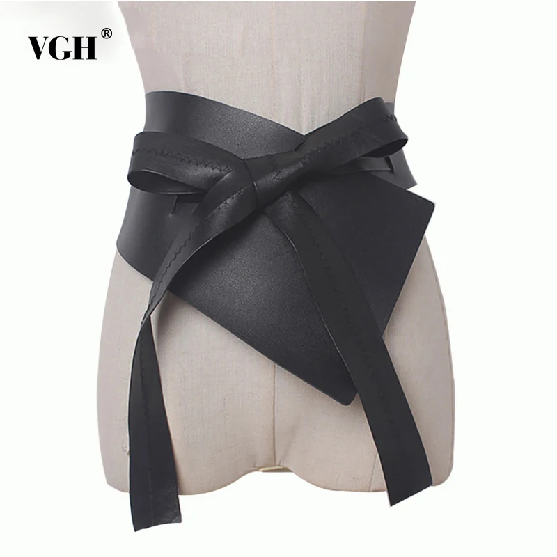 VGH 2019 Summer Irregular Bandage Female Belts Made Of Genuine PU Leather Cummerbunds Black Women Belt New Fashion
VGH 2019 Summer Irregular Bandage Female Belts Made Of Genuine PU Leather Cummerbunds Black Women Belt New Fashion
