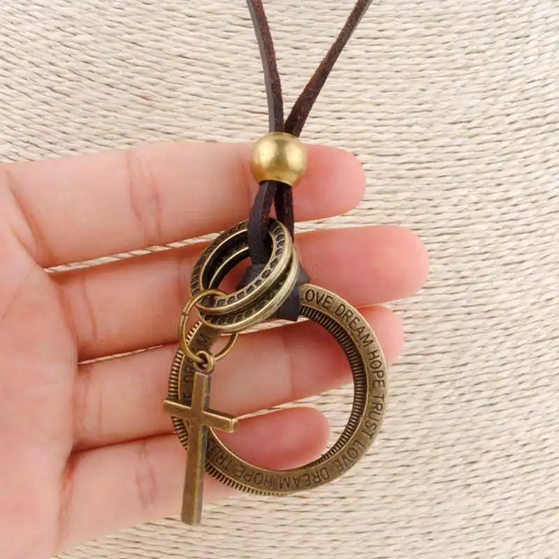 New Maxi Collar Masculio Couro Male Leather Necklace Alloy Cross Neckless Men Best Friends Neclace Friendship Jewelery
New Maxi Collar Masculio Couro Male Leather Necklace Alloy Cross Neckless Men Best Friends Neclace Friendship Jewelery