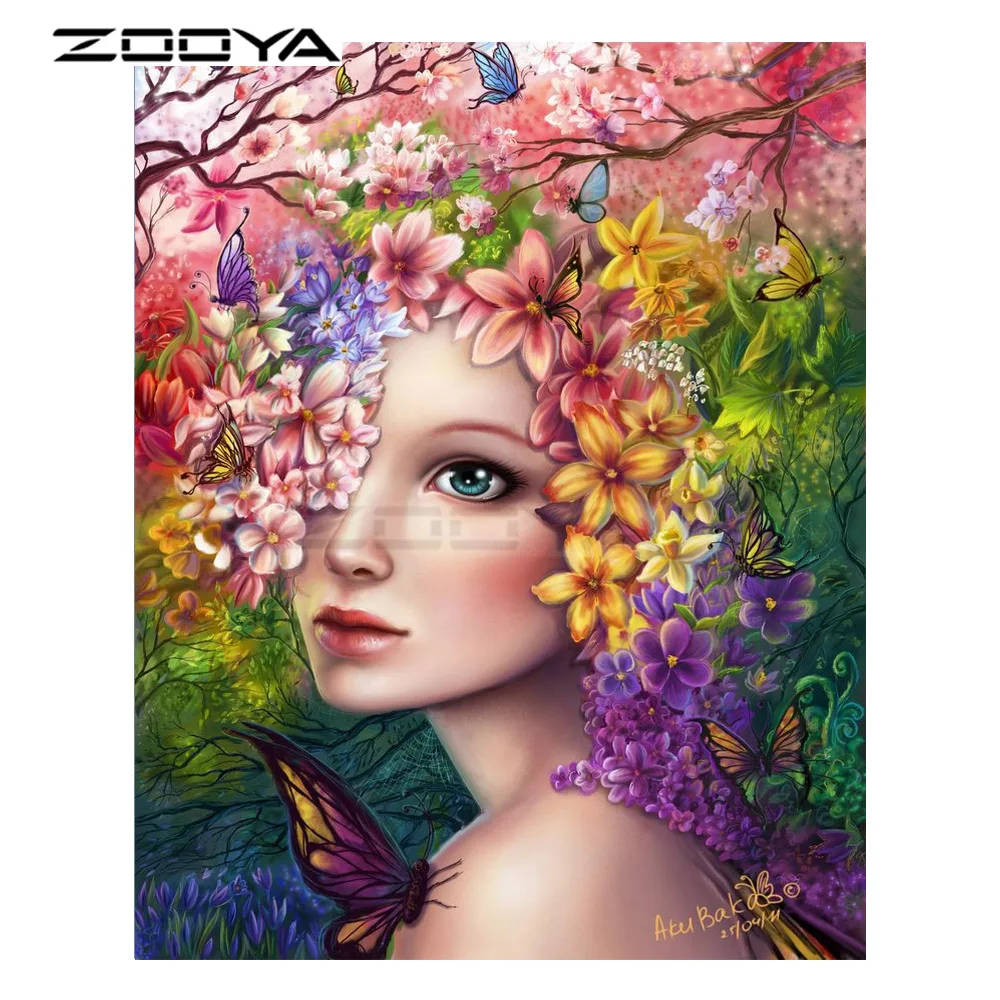 ZOOYA 5D DIY Diamond Embroidery Beauty Girl Flower &Butterfly Diamond Painting Cross Stitch Round Drill Mosaic Decoration CJ1043
ZOOYA 5D DIY Diamond Embroidery Beauty Girl Flower &Butterfly Diamond Painting Cross Stitch Round Drill Mosaic Decoration CJ1043