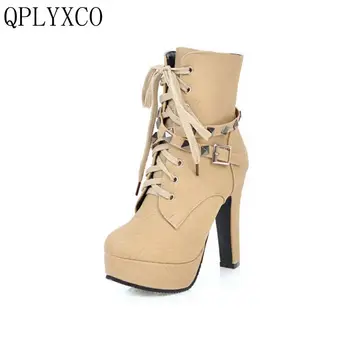 QPLYXCO 2017 New Hot sale Big &small Size 30-50 Autumn Winter syle Ankle Boots shoes Women's short Boots super High Heel s-2
QPLYXCO 2017 New Hot sale Big &small Size 30-50 Autumn Winter syle Ankle Boots shoes Women's short Boots super High Heel s-2