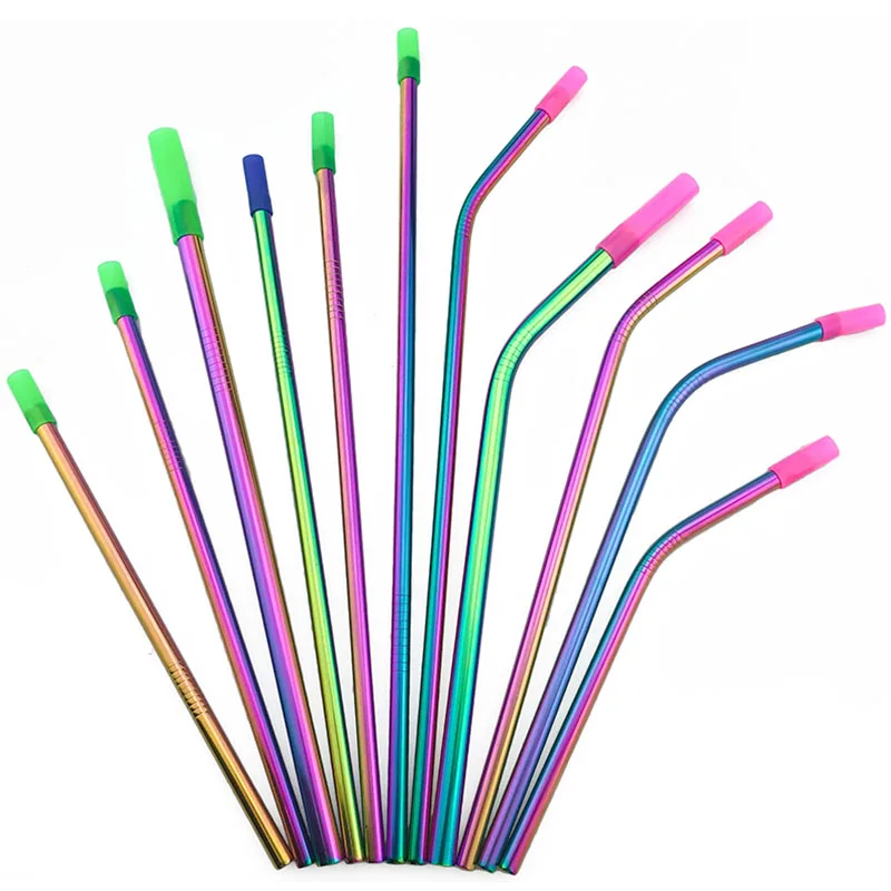 Multi-size Long Rainbow Metal 304 Stainless Steel Drinking Straws Straight Bend Silicone Tips Tumbler Reusable Clean Brush 2PCS
Multi-size Long Rainbow Metal 304 Stainless Steel Drinking Straws Straight Bend Silicone Tips Tumbler Reusable Clean Brush 2PCS