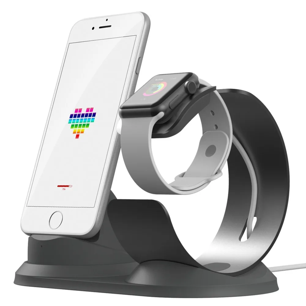 2 in 1 Charging Dock Holder For Iphone X Iphone Xs XR Iphone 7 8 Plus Aluminum charging stand Dock Station For Apple watch Stand
2 in 1 Charging Dock Holder For Iphone X Iphone Xs XR Iphone 7 8 Plus Aluminum charging stand Dock Station For Apple watch Stand
