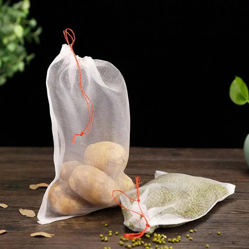 Reusable Produce Sacks Bags Grocery Fruit Vegetable Food Mesh Storage Pouch With Drawstring Factory Random Color
Reusable Produce Sacks Bags Grocery Fruit Vegetable Food Mesh Storage Pouch With Drawstring Factory Random Color