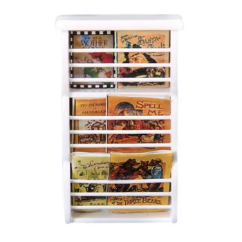 1/12 Dollhouse Miniature Wooden Bookshelf Book Magazine Rack White 1:12 Doll House Accessories Furniture Toys for Children Boys
1/12 Dollhouse Miniature Wooden Bookshelf Book Magazine Rack White 1:12 Doll House Accessories Furniture Toys for Children Boys
