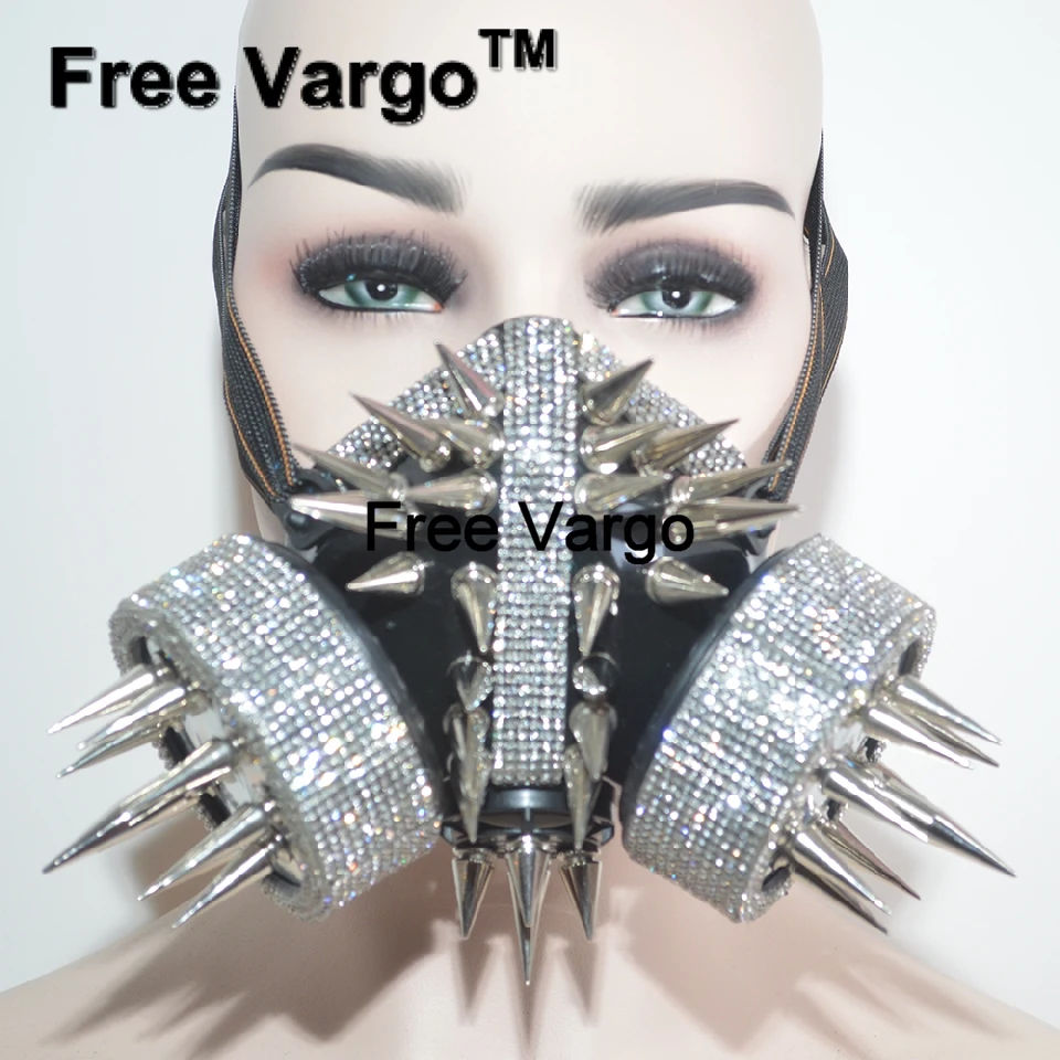 Holographic Rhinestone Burning Man Streampunk Rivet Mask Halloween Rave Stage Dj Wear Costumes Cosplay Festival Clothes Outfit
Holographic Rhinestone Burning Man Streampunk Rivet Mask Halloween Rave Stage Dj Wear Costumes Cosplay Festival Clothes Outfit