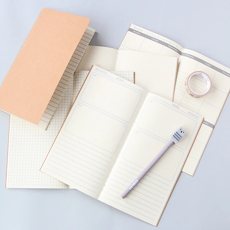 Korea creative traveler notebook notes hand book paper kraft paper square retro plan book
Korea creative traveler notebook notes hand book paper kraft paper square retro plan book