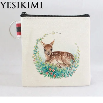 YESIKIMI Wholesale 10pcs A Lot Women Coin Purse Cartoon Animal Mini Purse Key Card Purse Deer Rabbit Pattern Canvas Wallet
YESIKIMI Wholesale 10pcs A Lot Women Coin Purse Cartoon Animal Mini Purse Key Card Purse Deer Rabbit Pattern Canvas Wallet