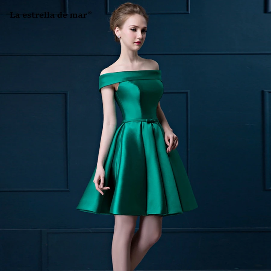 Vestido boda mujer invitada new satin off the Shoulder A Line green bridesmaid dresses short wedding party dress
Vestido boda mujer invitada new satin off the Shoulder A Line green bridesmaid dresses short wedding party dress