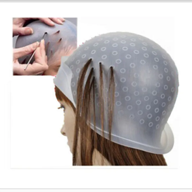 Professional Reusable Hair Colouring Hat Highlighting Dye Cap White Frosting Tipping Color Hairdressing Styling Tools | Красота и