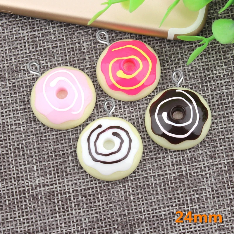 10pcs 24mm Handmade DIY resin Doughnut dessert charms kawaii cabochon sticker simulated fake food craft decoration jewelry make
10pcs 24mm Handmade DIY resin Doughnut dessert charms kawaii cabochon sticker simulated fake food craft decoration jewelry make