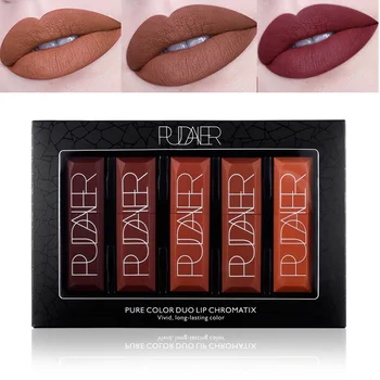 Pudaier moisturizing lipstick 5 colors makeup set waterproof long lasting dark brown pumpkin matte lipstick pencil PD026
Pudaier moisturizing lipstick 5 colors makeup set waterproof long lasting dark brown pumpkin matte lipstick pencil PD026