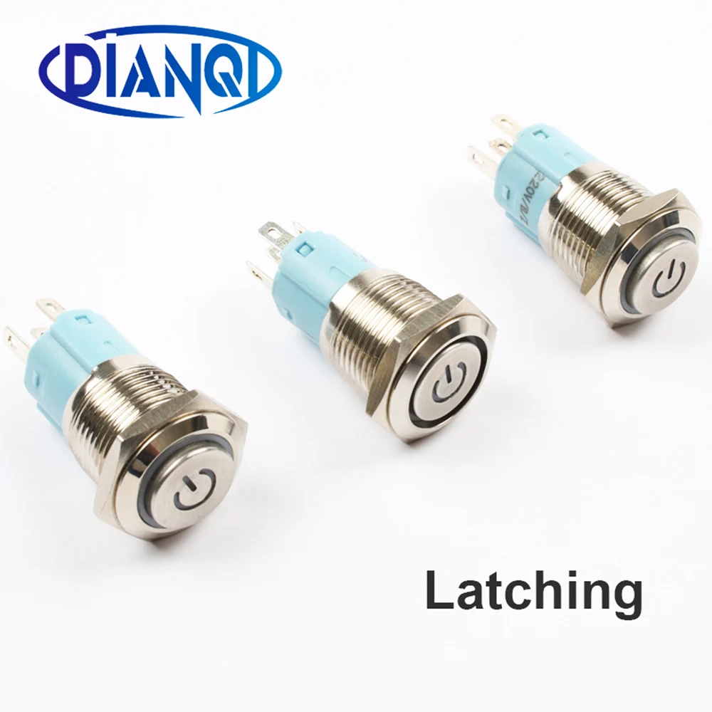 5V 12V 220V self-locking LED 16mm Waterproof Metal Push Button Switch maintained metal switch push button Latching 16GTHXDY
5V 12V 220V self-locking LED 16mm Waterproof Metal Push Button Switch maintained metal switch push button Latching 16GTHXDY
