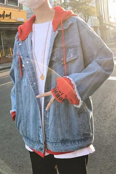 Spring 2019 Denim Jacket Men Slim Streetwear Ripped Denim Jacket Hoodie Men Hip Hop Bomber Jacket Homme
Spring 2019 Denim Jacket Men Slim Streetwear Ripped Denim Jacket Hoodie Men Hip Hop Bomber Jacket Homme