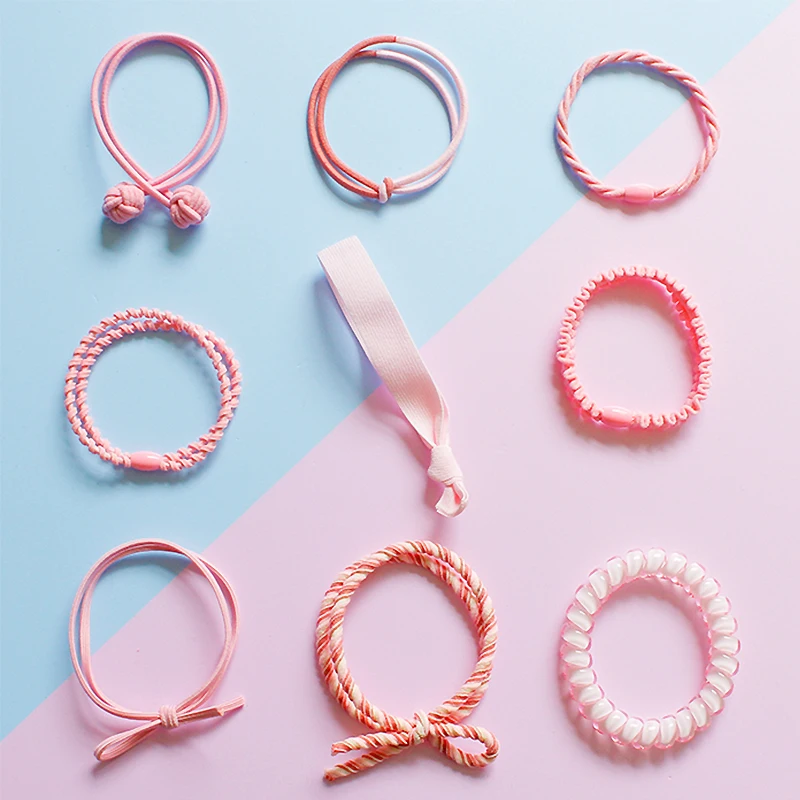 9PCS/Set High Quality 5Colors Korea Sweet Durable Telephone Line Bowknot High Elastic Girls Rubber Bands Set
9PCS/Set High Quality 5Colors Korea Sweet Durable Telephone Line Bowknot High Elastic Girls Rubber Bands Set