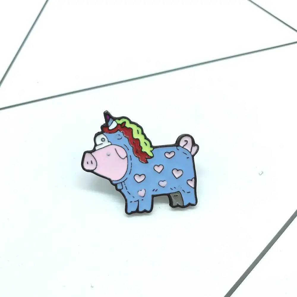 Creative cartoon Pig who wants to be a unicorn Women's brooches Enamel pins Color brooch For women Coat collar badge jewelry
Creative cartoon Pig who wants to be a unicorn Women's brooches Enamel pins Color brooch For women Coat collar badge jewelry