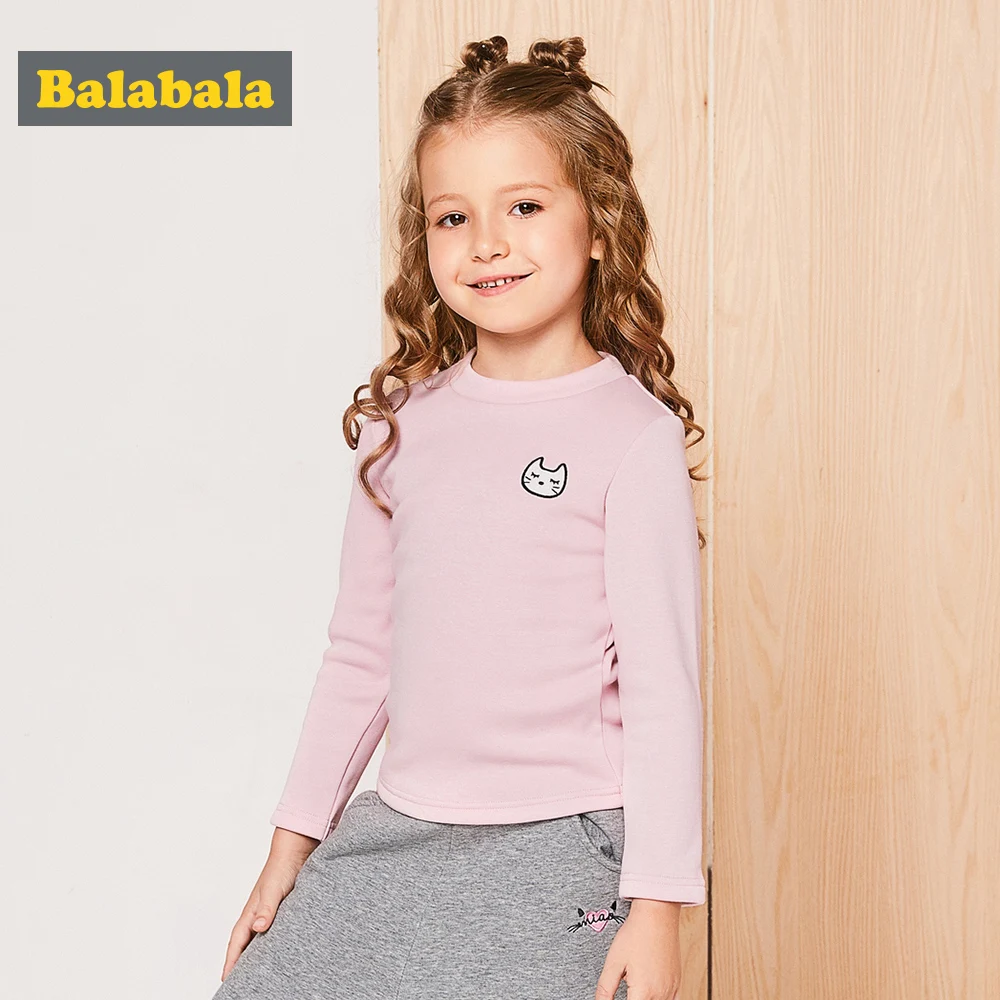 Children Girls Long-Sleeved T-shirts Childs 2018 Autumn Winter Plus Velvet Thickening Shirt Cat Pattern Soft Warm Girl Kids Tees
Children Girls Long-Sleeved T-shirts Childs 2018 Autumn Winter Plus Velvet Thickening Shirt Cat Pattern Soft Warm Girl Kids Tees
