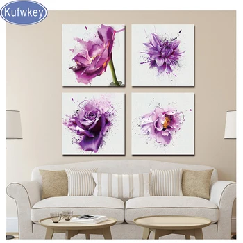 5D Diamonds Embroidery Purple rose Flower Modern decor 4 pcs 3d Diamond Painting sale Cross Stitch Kits Diamond Mosaic picture
5D Diamonds Embroidery Purple rose Flower Modern decor 4 pcs 3d Diamond Painting sale Cross Stitch Kits Diamond Mosaic picture
