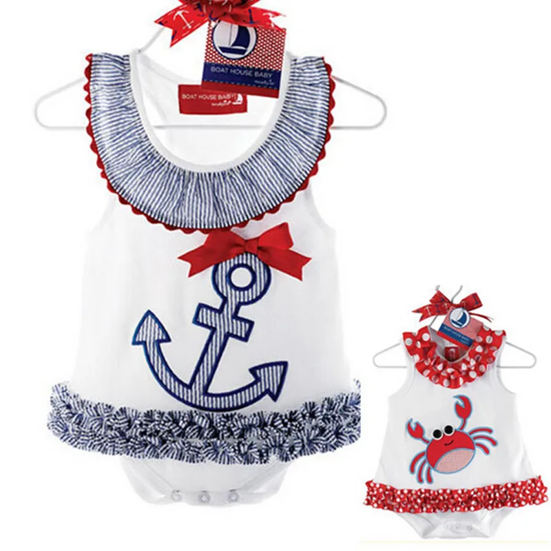 2016 Baby Rompers Summer Girl Boat Anchor Sailor Lace Dress Romper Newborn Bebe Infant Clothing Wear Fruit Costume Clothes 2016 Baby Rompers Summer Girl Boat Anchor Sailor Lace Dress Romper Newborn Bebe Infant Clothing Wear Fruit Costume Clothes<br><br>Aliexpress