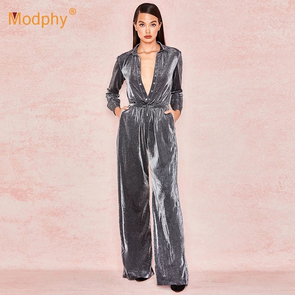 2019 new black ladies casual long jumpsuit sexy shiny long-sleeved slim wide leg jumpsuit celebrity runway party jumpsuit
2019 new black ladies casual long jumpsuit sexy shiny long-sleeved slim wide leg jumpsuit celebrity runway party jumpsuit