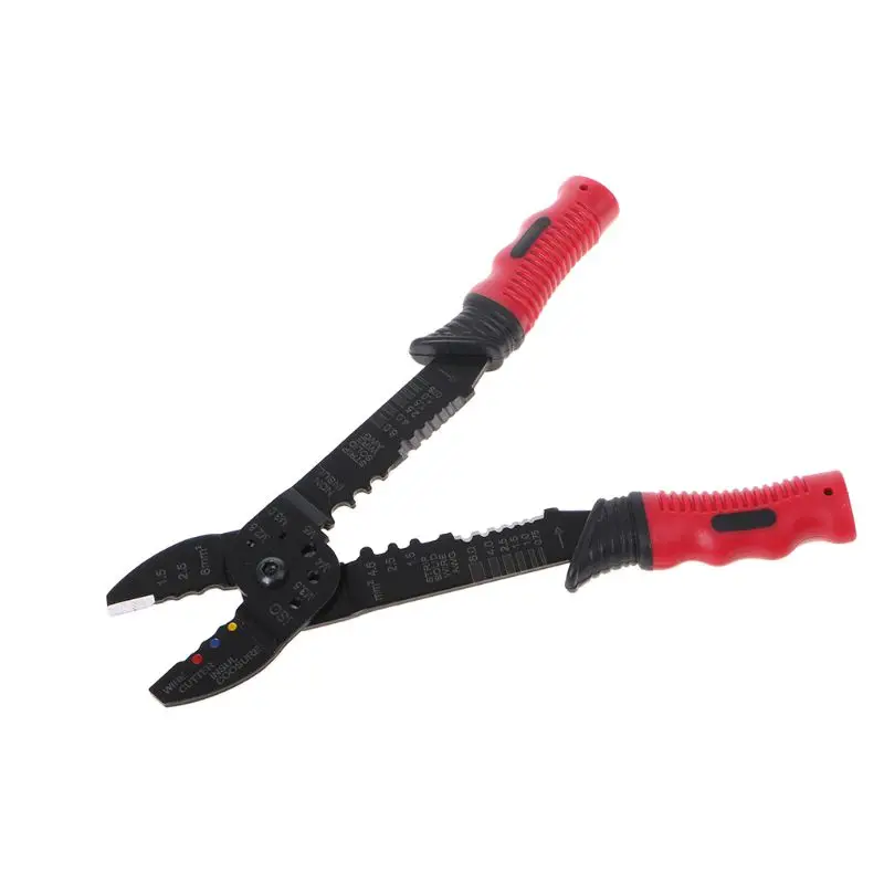 Multi-function Wire Striper Cutter Crimping Plier Electric Cable Cutting Tool With Textured Grip Handle
Multi-function Wire Striper Cutter Crimping Plier Electric Cable Cutting Tool With Textured Grip Handle