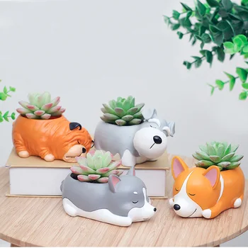 Decorative Animal Shape Cartoon Dog Flowerpot Home Garden Decor Pots Succulent Plants Pot Home Office Decoration Christmas Gift
Decorative Animal Shape Cartoon Dog Flowerpot Home Garden Decor Pots Succulent Plants Pot Home Office Decoration Christmas Gift