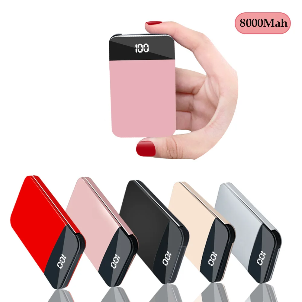 Universal 8000Mah LCD Mini Power Bank Portable Battery Charger for Android IOS USB Type C Mobile Portable Battery External
Universal 8000Mah LCD Mini Power Bank Portable Battery Charger for Android IOS USB Type C Mobile Portable Battery External