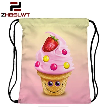 ZHBSLWT New Fashion Strawberry Ice Cream Drawstring Bag Women Backpack 3D Printing Travel Softback Women Mochila -054
ZHBSLWT New Fashion Strawberry Ice Cream Drawstring Bag Women Backpack 3D Printing Travel Softback Women Mochila -054