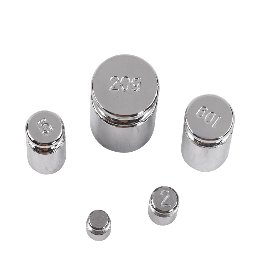 Precision Calibration Set Chrome Plating Scale Weights Set 1g 2g 5g 10g 20g Grams For Home Tool 5pcs/set
Precision Calibration Set Chrome Plating Scale Weights Set 1g 2g 5g 10g 20g Grams For Home Tool 5pcs/set