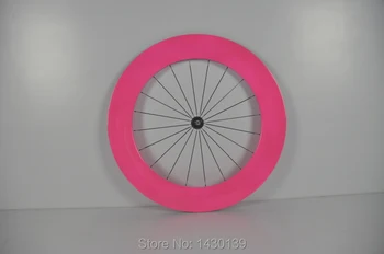 1pair New 700C 88mm tubular rim Road bicycle carbon wheelset full carbon bike wheelset with hub+aero spoke+skewer pink Free ship
1pair New 700C 88mm tubular rim Road bicycle carbon wheelset full carbon bike wheelset with hub+aero spoke+skewer pink Free ship