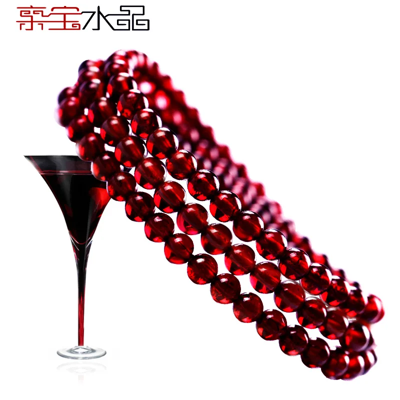 Crystal natural red garnet multi-layer bracelet female fashion accessories pure thai silver exteriority
Crystal natural red garnet multi-layer bracelet female fashion accessories pure thai silver exteriority