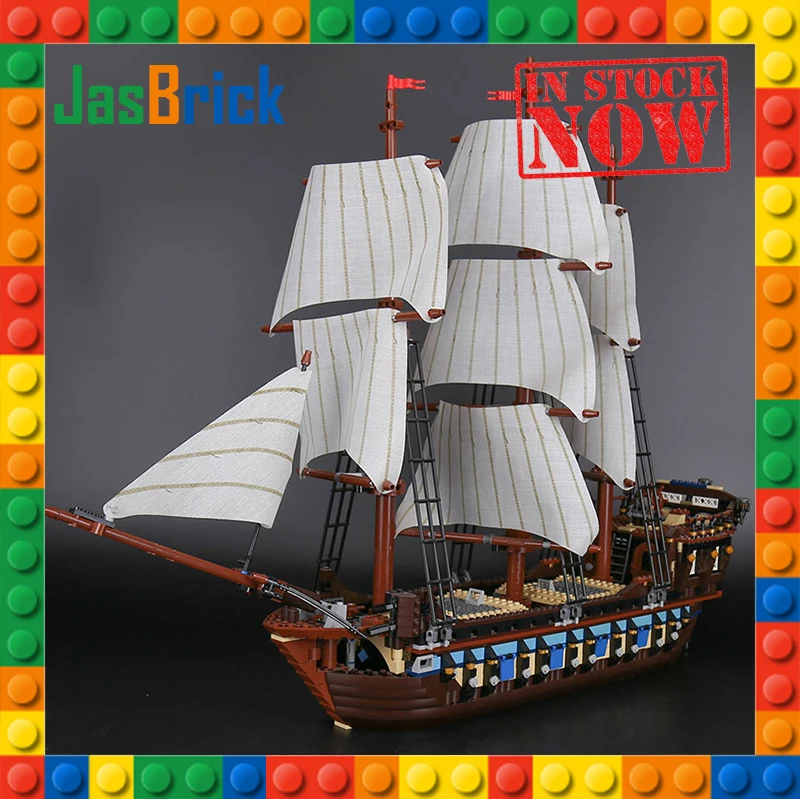 SY1201 22001 Imperial Flagship Building Blocks Set Pirates Sailing Ship DIY Model Bricks Compatible with legoings 10210
SY1201 22001 Imperial Flagship Building Blocks Set Pirates Sailing Ship DIY Model Bricks Compatible with legoings 10210