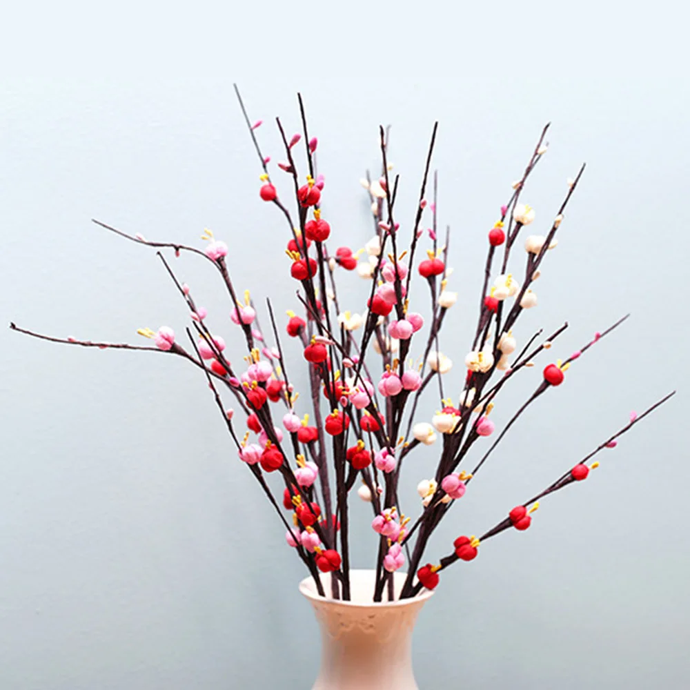 12Heads/Branch Artificial Plum Blossom Flowers PE Fake Flowers for Wedding Party DIY Home Garden Decoration Floral Plants
12Heads/Branch Artificial Plum Blossom Flowers PE Fake Flowers for Wedding Party DIY Home Garden Decoration Floral Plants