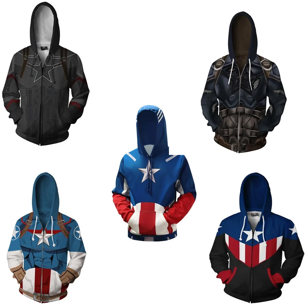 Super Hero Captain America Unisex 3D Digital Print Sweater Pocket Hooded Sweatshirt Big Pockets Hoodie Sweatshirt The Avengers
Super Hero Captain America Unisex 3D Digital Print Sweater Pocket Hooded Sweatshirt Big Pockets Hoodie Sweatshirt The Avengers