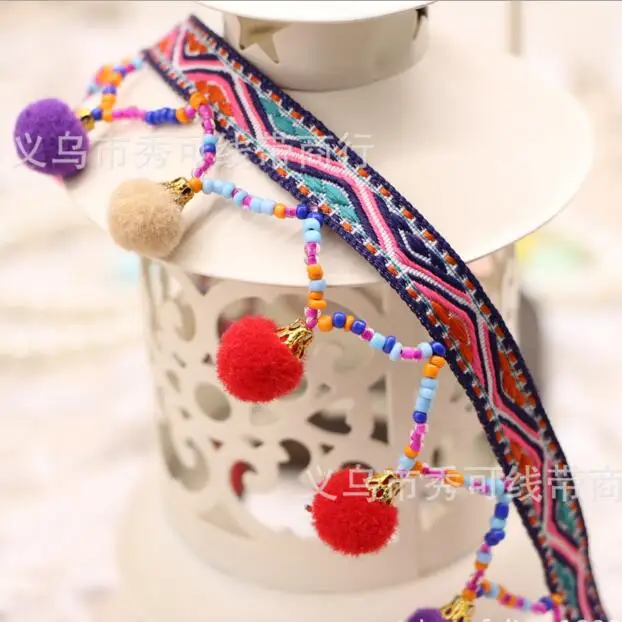 10yards Rainbow Pom Pom Trims Fringe Ribbon Lace Decorative Beaded Lace Tassel Pompom Trims Curtain DIY Sewing Apparel Fabric
10yards Rainbow Pom Pom Trims Fringe Ribbon Lace Decorative Beaded Lace Tassel Pompom Trims Curtain DIY Sewing Apparel Fabric