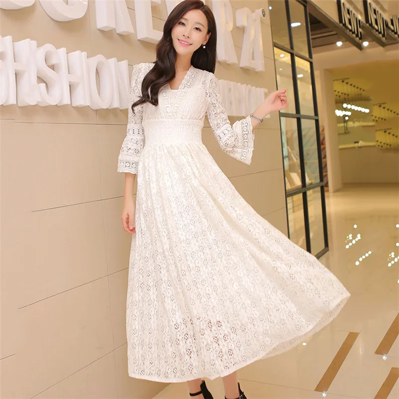 Summer Dress Black and White Plus Size Long Lace Dresses 2019 New Spring Korean Office Lady Temperament Slim Party Dress CX648
Summer Dress Black and White Plus Size Long Lace Dresses 2019 New Spring Korean Office Lady Temperament Slim Party Dress CX648