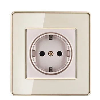 EU High-quality European switch Moral standard Wall Socket Tempered glass Socket panel 86 type
EU High-quality European switch Moral standard Wall Socket Tempered glass Socket panel 86 type