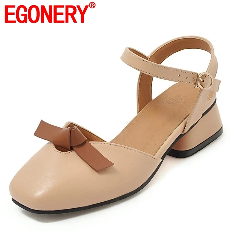 EGONERY shoes women spring newest concise sweet bowtie women pumps med square heels square toe shallow buckle plus size shoes
EGONERY shoes women spring newest concise sweet bowtie women pumps med square heels square toe shallow buckle plus size shoes