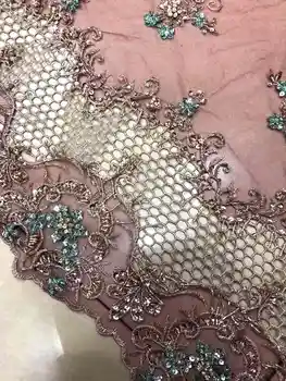 Unique New glitter sequins French lace fabric High quality African tulle glitter lace for bridal dress 5 Yards RG467
Unique New glitter sequins French lace fabric High quality African tulle glitter lace for bridal dress 5 Yards RG467